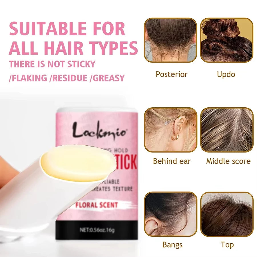 Professional Styling Wax Kit for Women,Smoothing, Broken Back Hair Mud, Anti-frizz Pomade,Messy Hairs Control Wax Rod