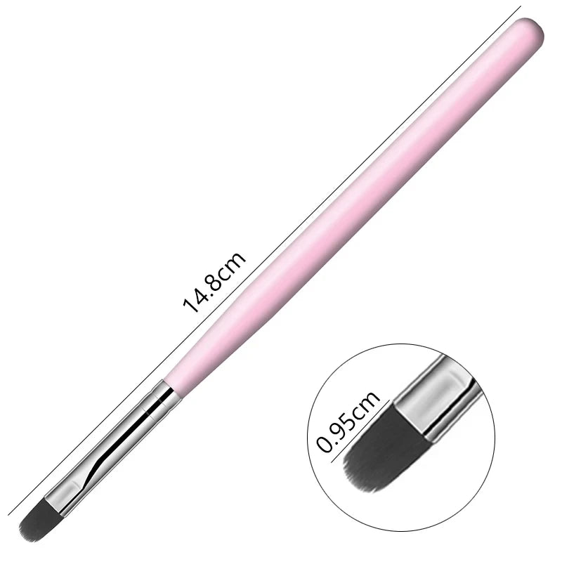 Pinceau professionnel en bois pour nail art - Extension de gel UV et peinture acrylique