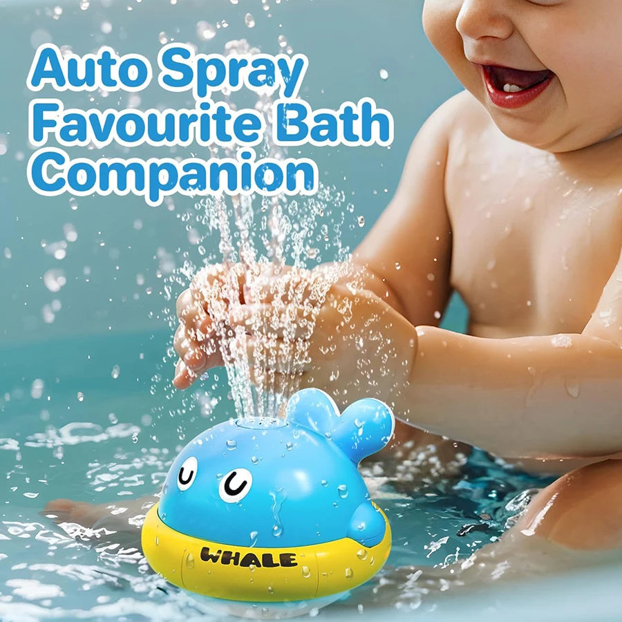 Jouets de bain pour bébés et jeunes enfants, jouets de bain lumineux en forme de baleine, table d'arrosage avec fontaine pour le bain, jouets pour nourrissons.