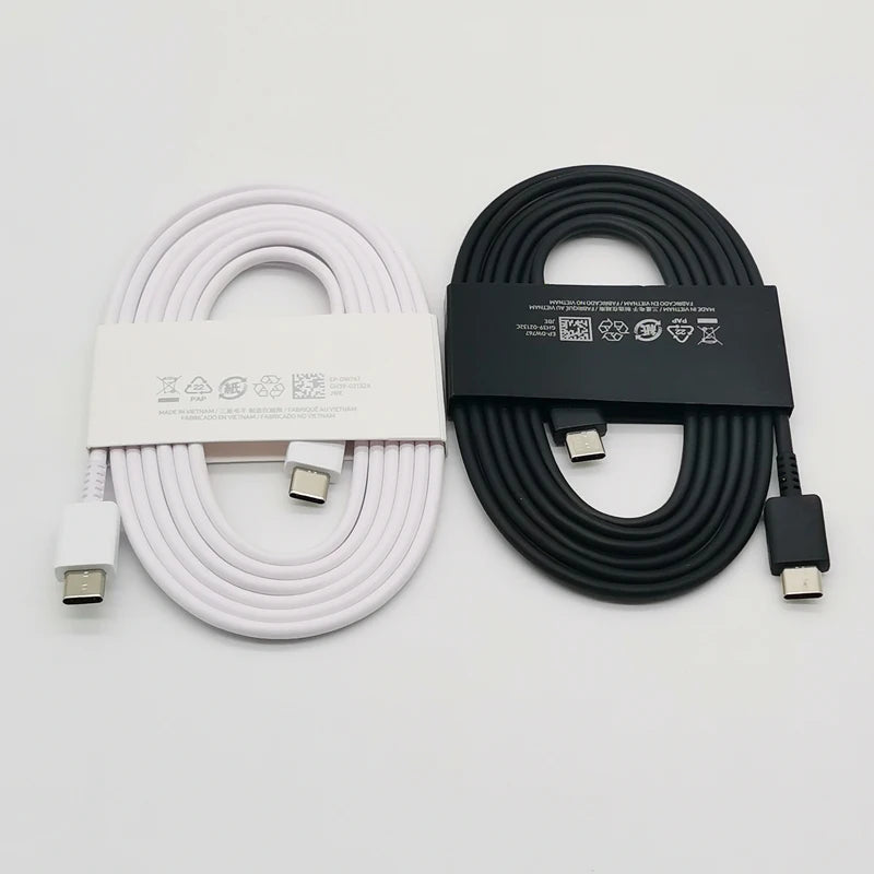 Chargeur Samsung 45 W à charge ultra rapide, adaptateur de charge rapide de 1,8 m de type C pour Galaxy S24, S23, S22, S21, S20, Note 20 Ultra, 10, Z Flip, Fold 6, 5, 4, 3 et 2