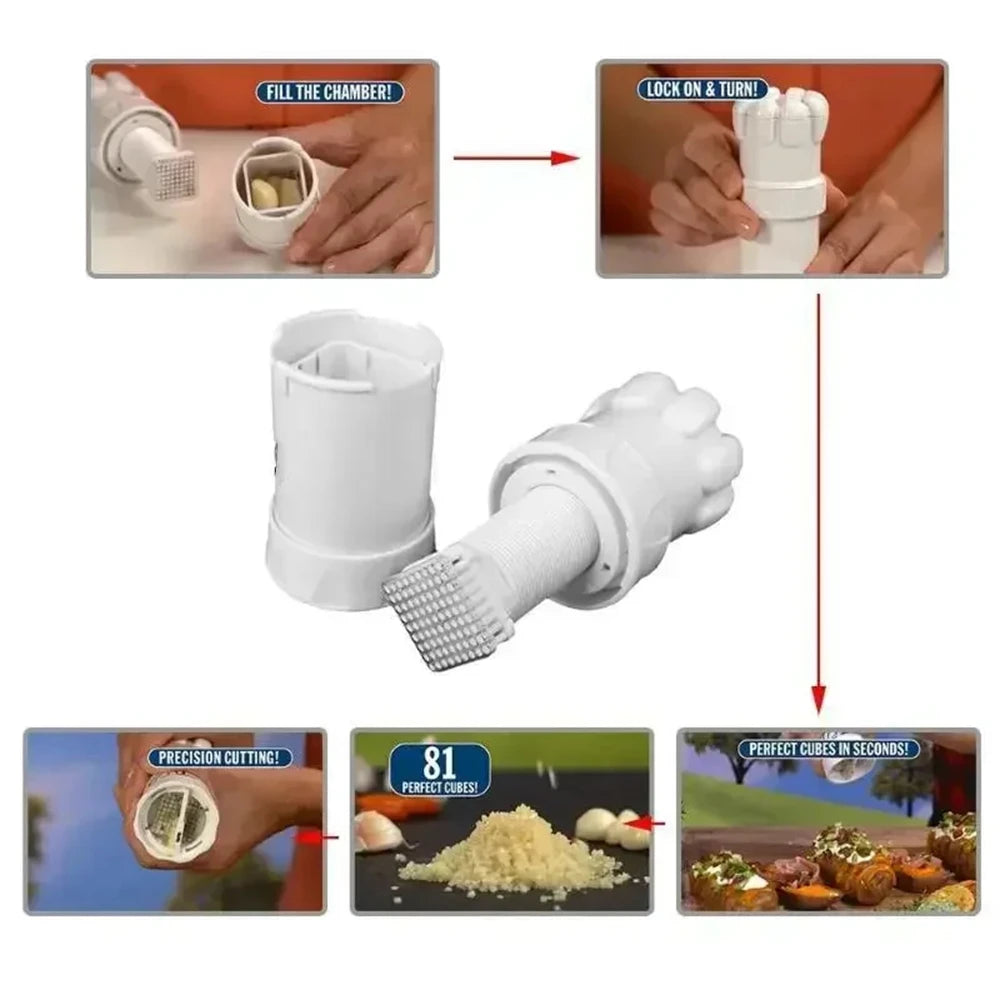 Coupe-ail multifonctionnel, presse-ail, ustensiles de cuisine, accessoire de cuisine pratique, hachoir à légumes