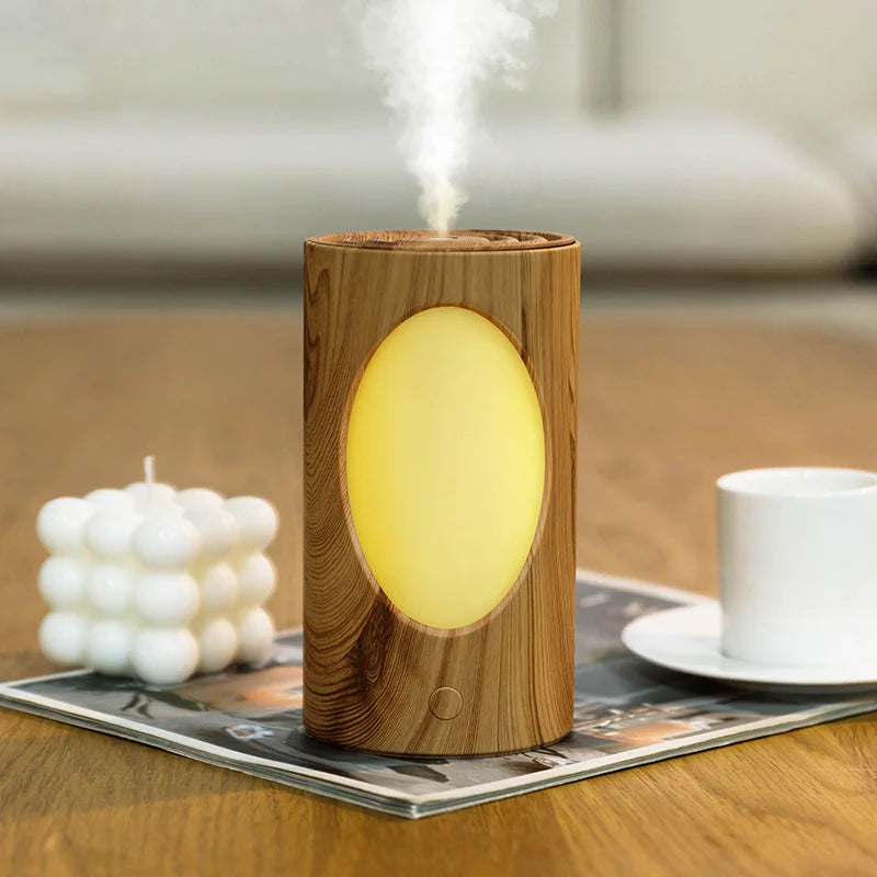 600ml Portable Aroma Diffuser - Wireless Humidifier with LED Lights
