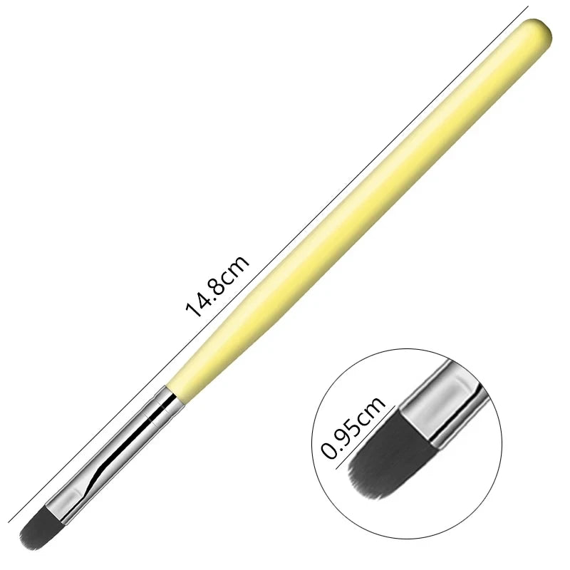 Pinceau professionnel en bois pour nail art - Extension de gel UV et peinture acrylique