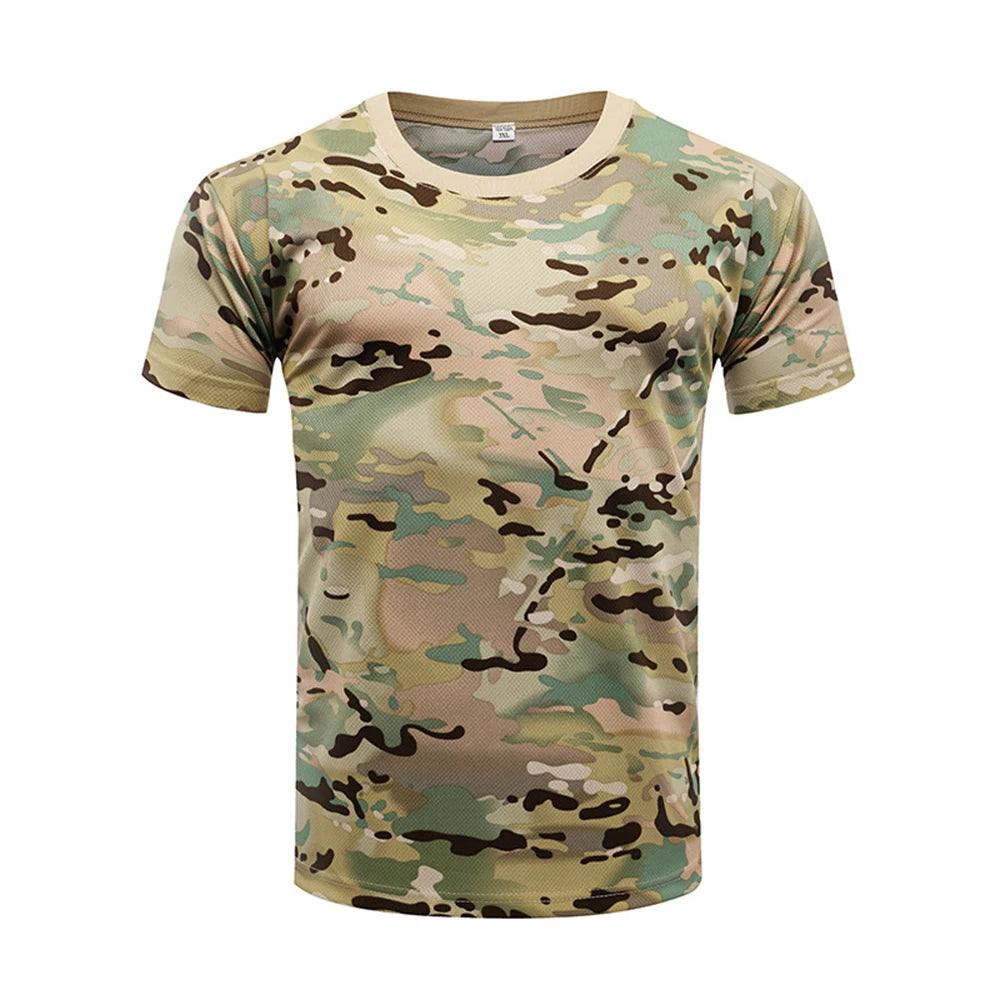 Outdoor Sports Camouflage T-Shirt - Quick Dry Hiking & Hunting Tee