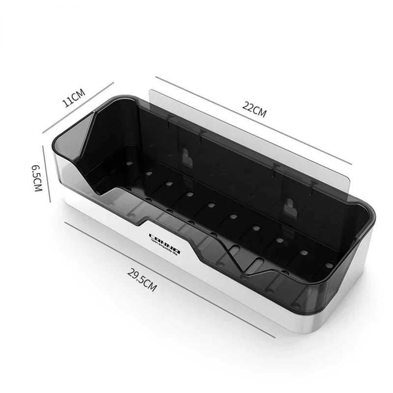 Bath Accessories Home Organizer Shower Shelves Wall Mount Bathroom Shelf WC Shampoo Holder Kitchen Storage Basket Cosmetic Rack