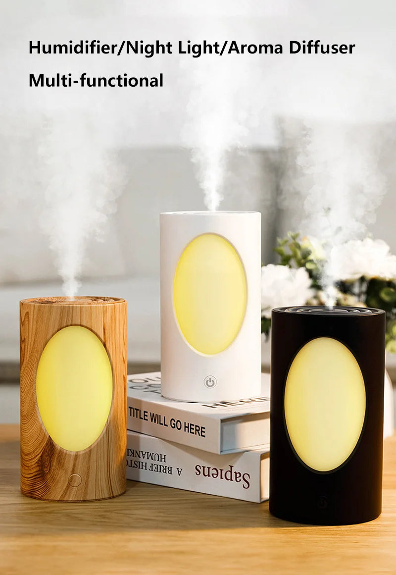 Diffuseur d'arômes portable 600 ml - Humidificateur sans fil avec lumières LED