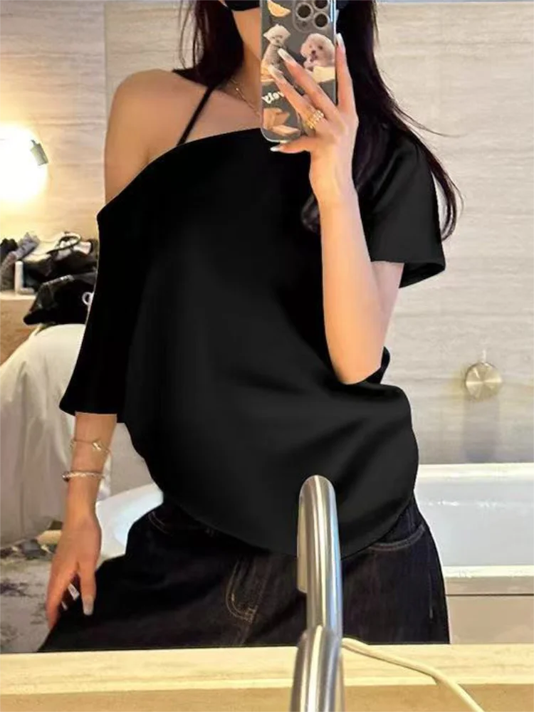 Off Shoulder T-Shirt Women - Sexy Korean Trendy Street Style Top