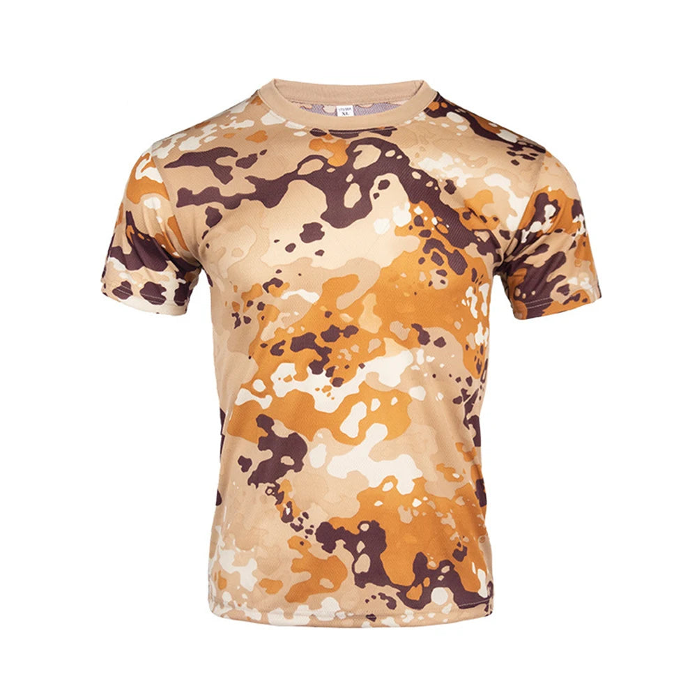 Outdoor Sports Camouflage T-Shirt - Quick Dry Hiking & Hunting Tee