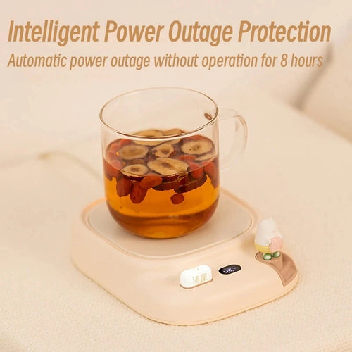 25W Coffee Mug Warmer Cup Heater Electric Hot Plate 4 Temperature Settings Warmer Cup Coaster for Tea Milk Water Heating Pad