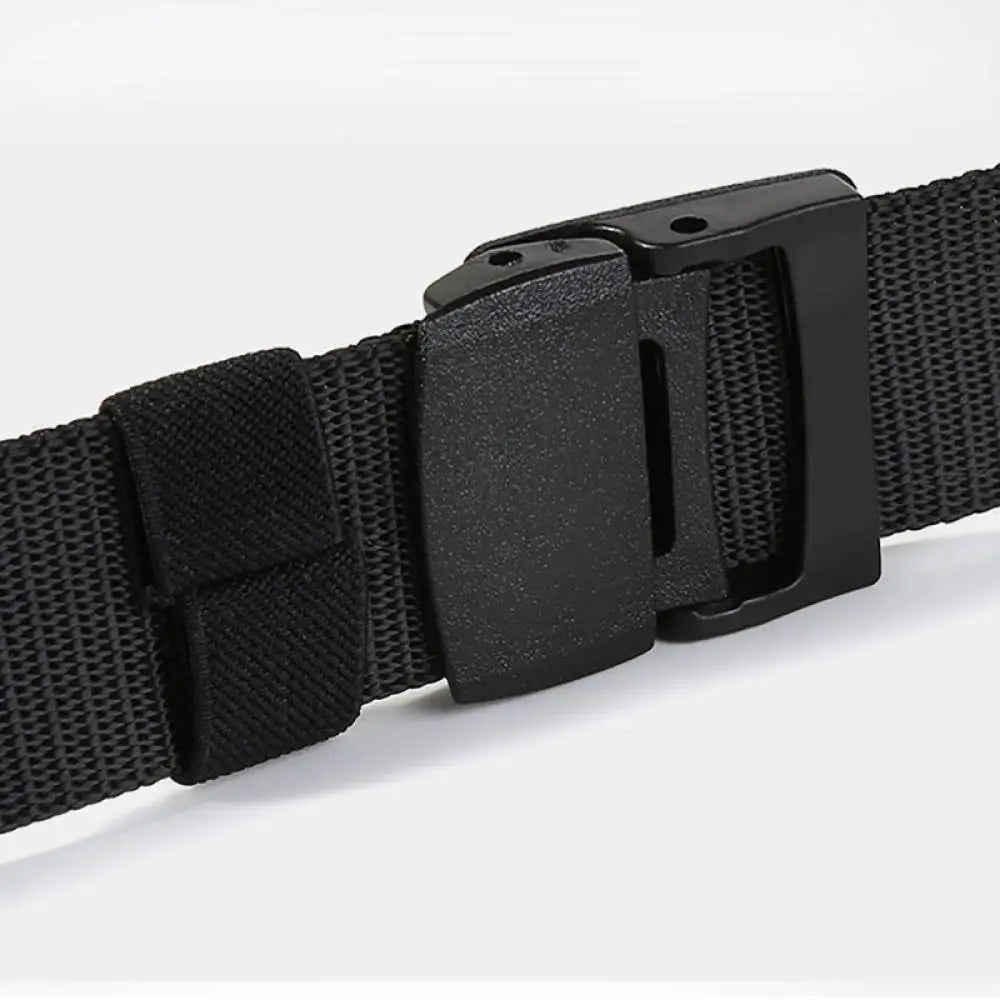Ceinture militaire homme ajustable, ceinture tactique militaire pour le travail en extérieur et la chasse, avec boucle en plastique, 120 cm de longueur