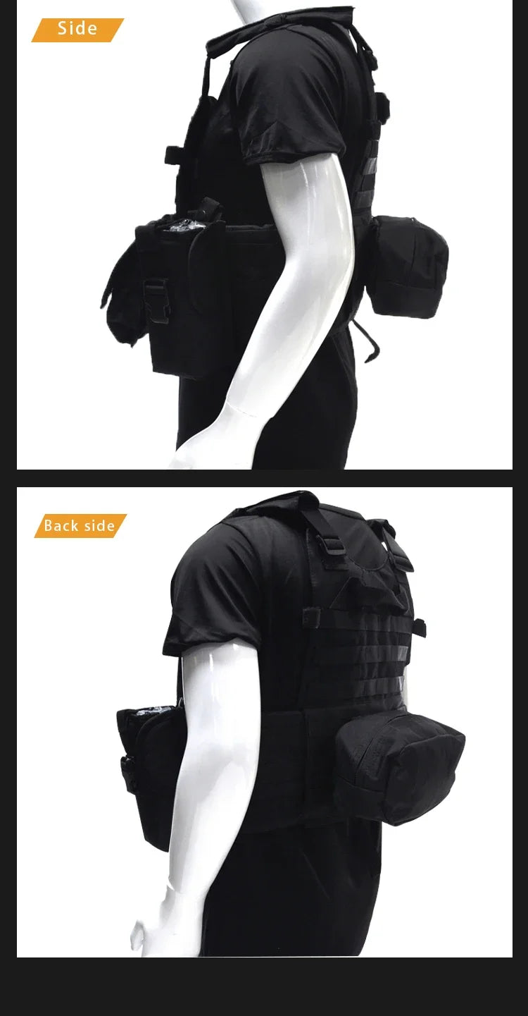 6094 Military Combat Army Wargame VestNylon Pouch Molle Gear Tactical Vest Body Armor Hunting Plate Carrier Airsoft Accessories