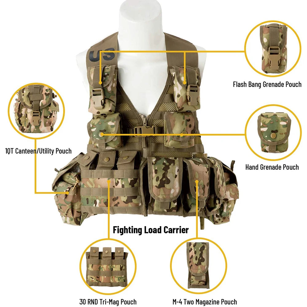 Military MOLLE 2 Tactical Vest Complete Set