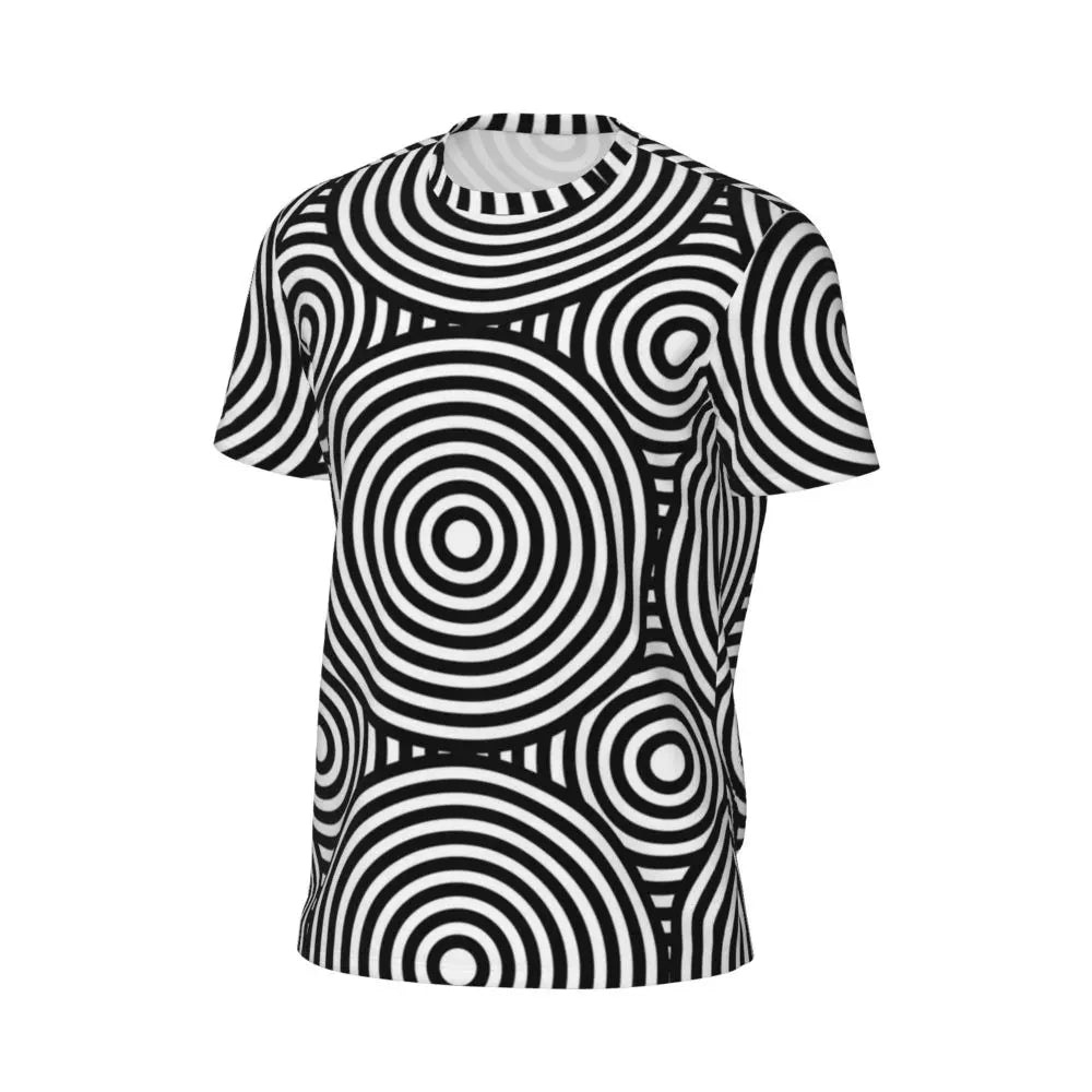 Gym T-Shirt Mondrian Line - Colorful Plaid Y2K Retro Graphic Tee
