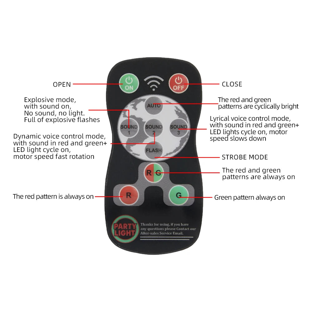 60-Pattern Party Effect Light Projector