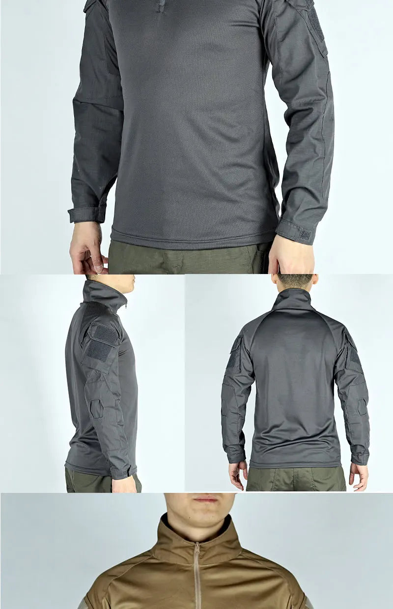 Army Outdoors Long Sleeve Tactical Shirt - Breathable Training & Hiking Tee