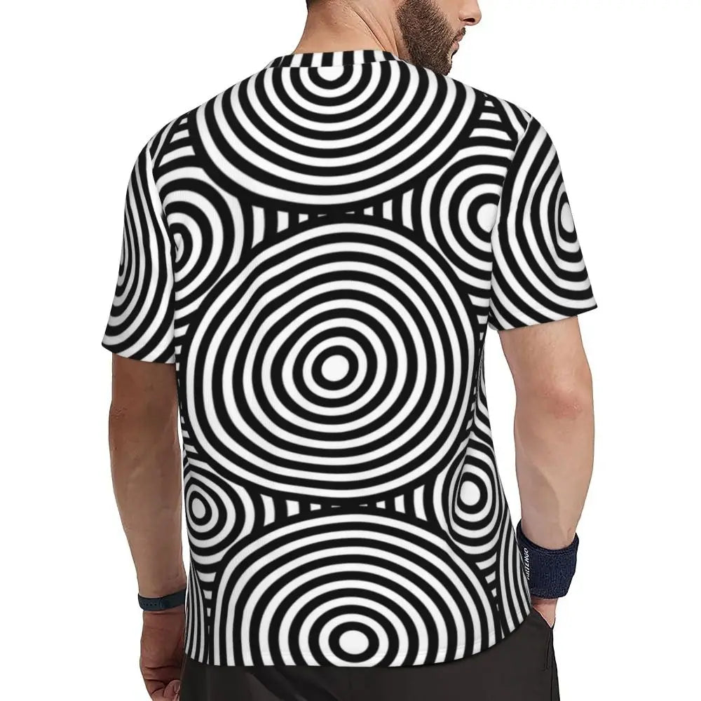 Gym T-Shirt Mondrian Line - Colorful Plaid Y2K Retro Graphic Tee