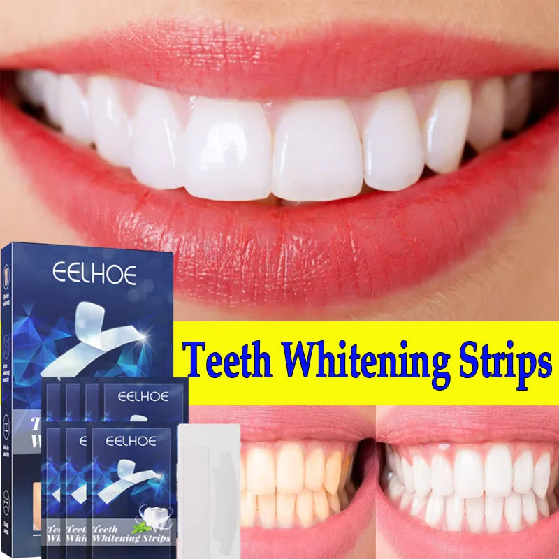 Teeth Whitening Strips - Mint Flavor White Gel