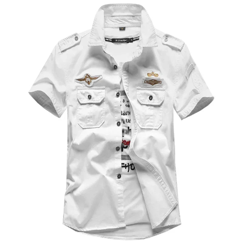 Summer Military Shirt - Airborne Tactical Air Assault Cotton Tee