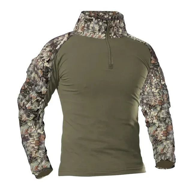 Outdoor Tactical Hiking Long Sleeve Shirt - Camouflage Combat Tee