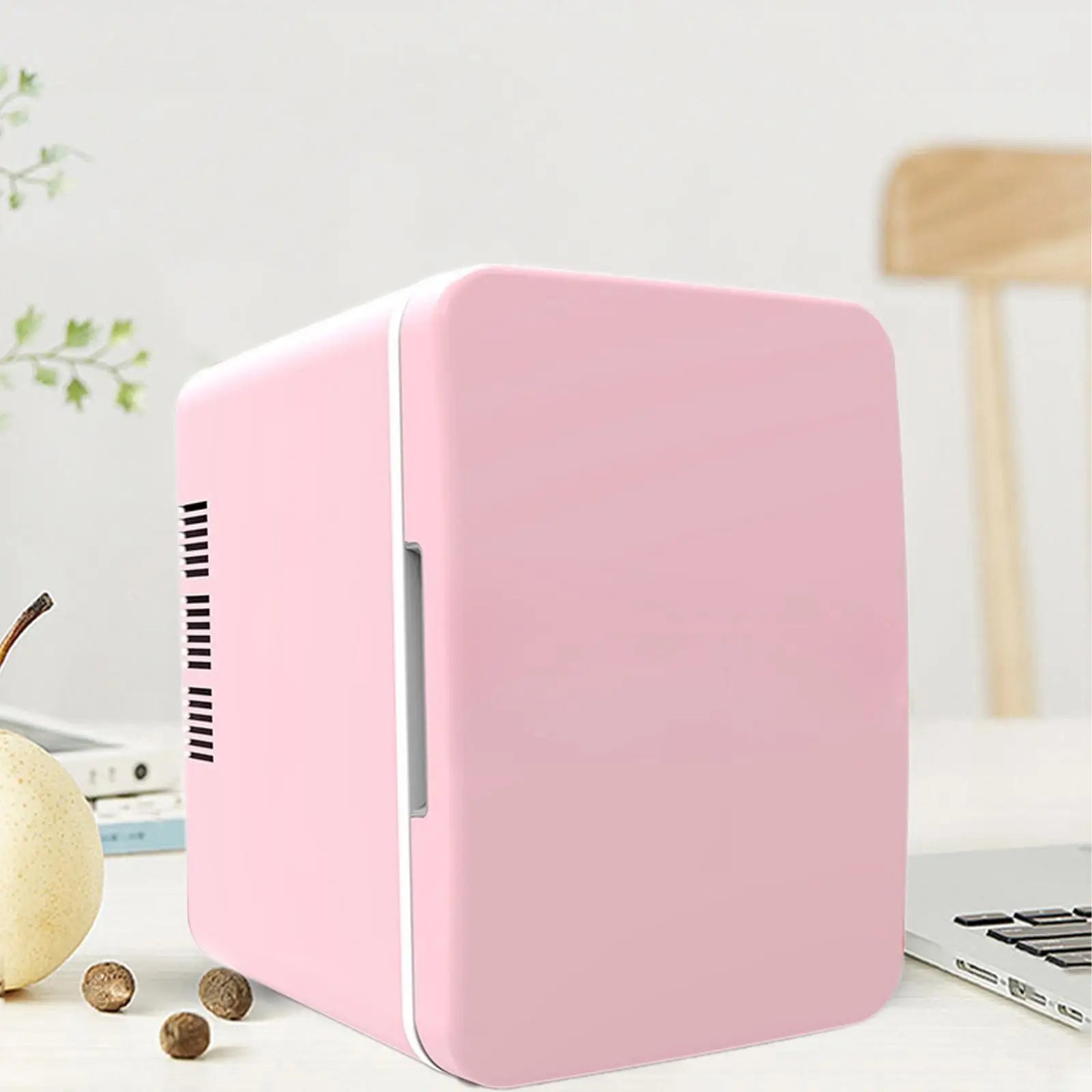 4L Mini Fridge Car Refrigerator Single Door Skincare Fridge for Small Place Desktop Travel  Beauty Cosmetic Beer Refrigerator