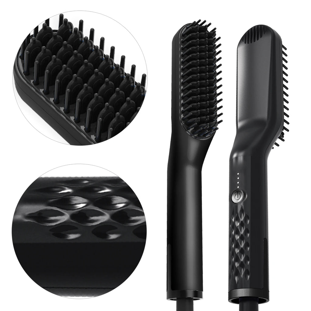 Electric Hair Straightening Brush with Ionic Technology