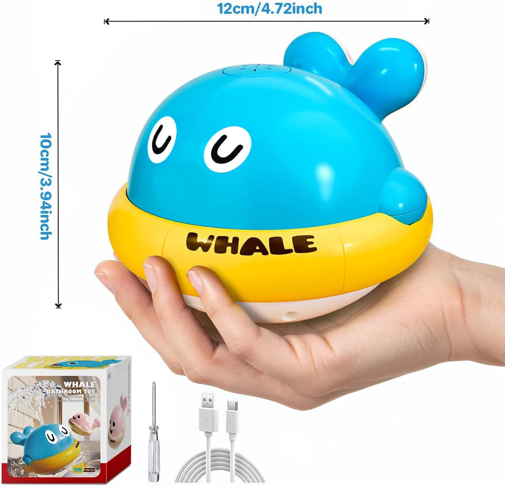 Jouets de bain pour bébés et jeunes enfants, jouets de bain lumineux en forme de baleine, table d'arrosage avec fontaine pour le bain, jouets pour nourrissons.