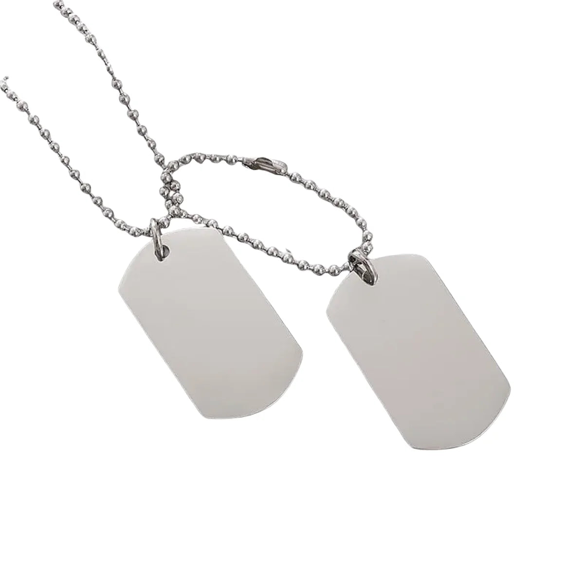 Military Dog Tag Necklace - Stainless Steel