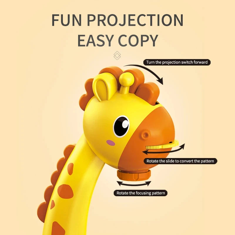 Kids Drawing Projector Toy with Light & Music