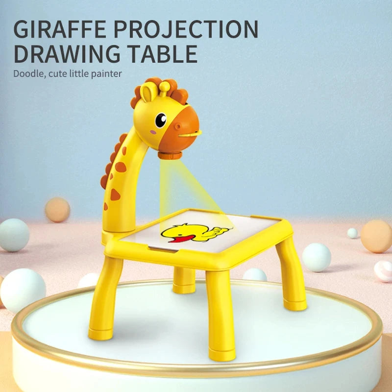 Kids Drawing Projector Toy with Light & Music