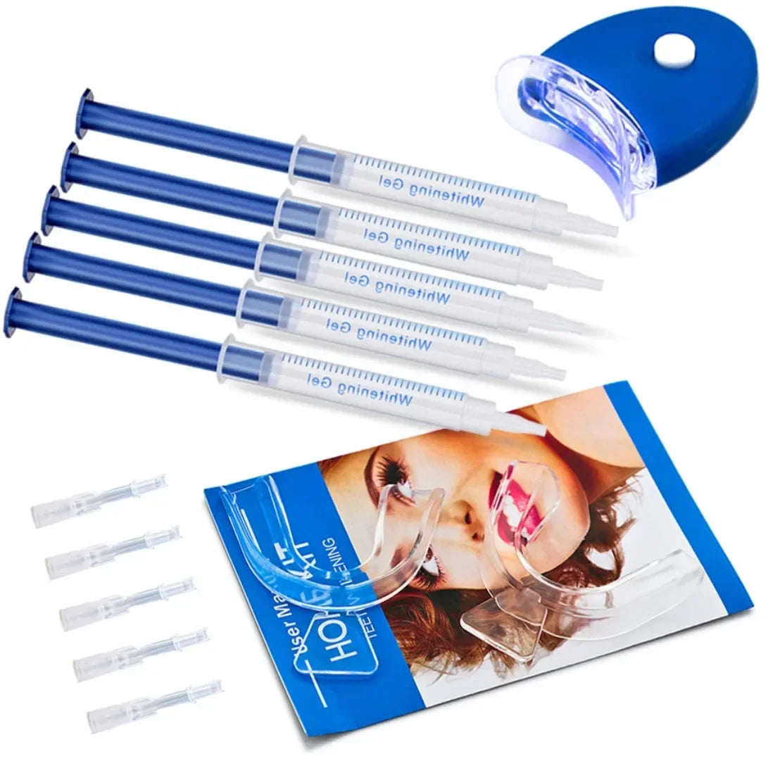 Home Use Teeth Whitening Kit Oral gels Tooth Whitener Bleaching White With 44% Peroxide whitening teeth gels dental brush