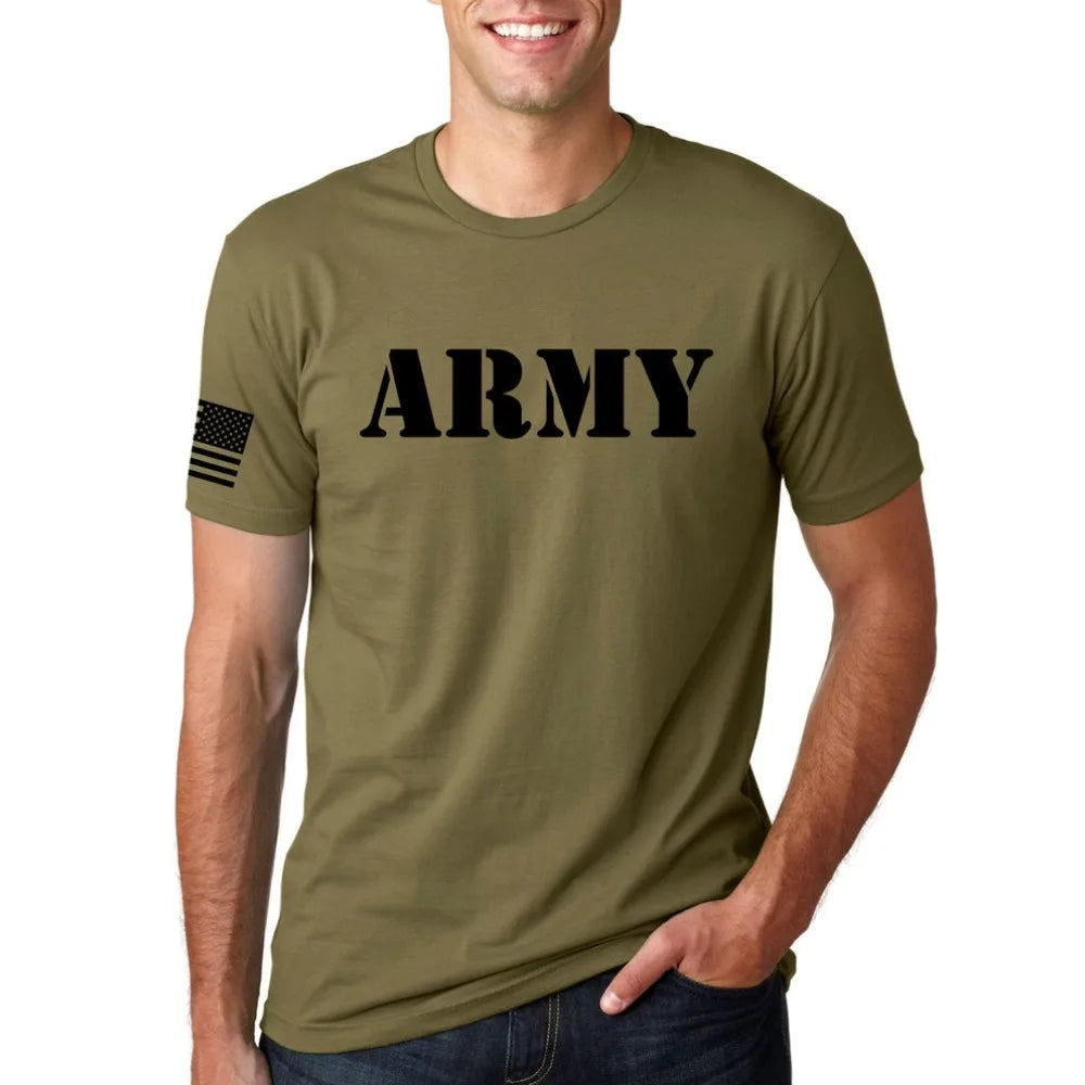 United States Army T-Shirt with US Flag - Veterans Souvenir Tee