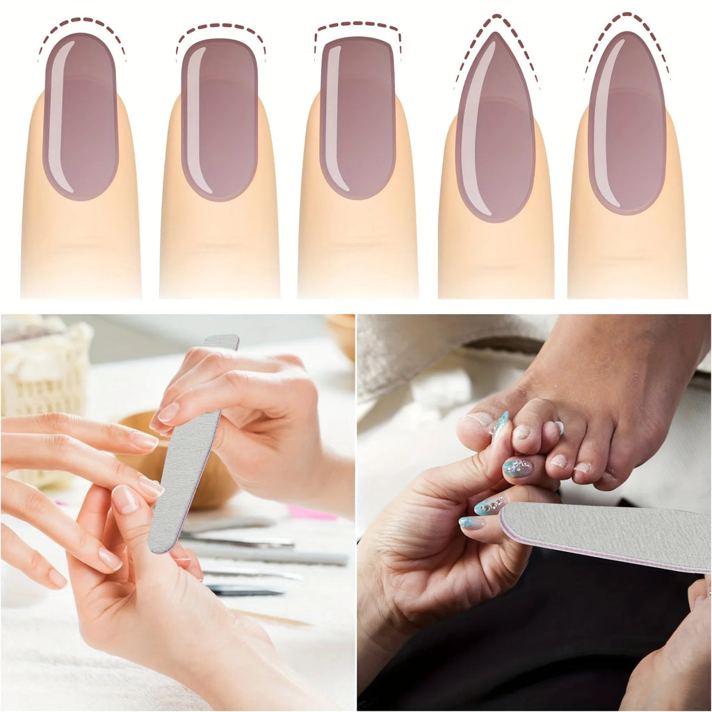 Limes à ongles professionnelles grain 100/180 - Outils de manucure et pédicure
