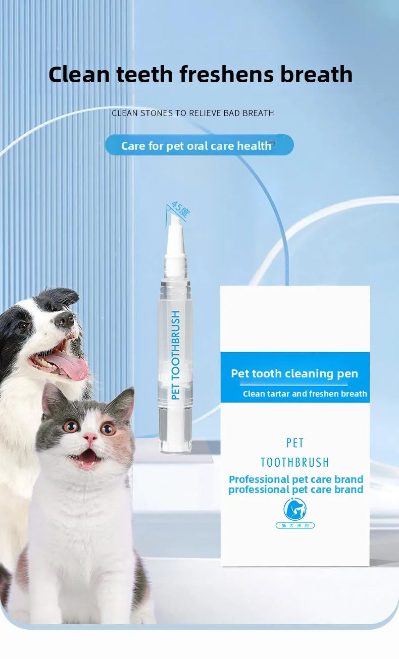 Pet Toothbrush Pen - Dog & Cat Dental Care Tool