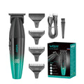 Tondeuse à cheveux professionnelle VGR, machine de coupe de cheveux sans fil, avec affichage numérique, pour hommes V-003