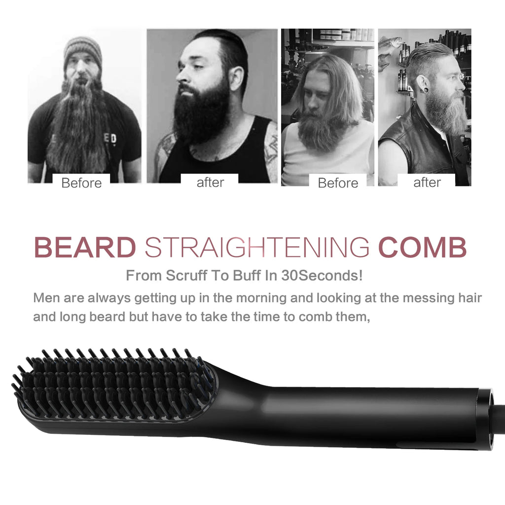 Electric Hair Straightening Brush with Ionic Technology