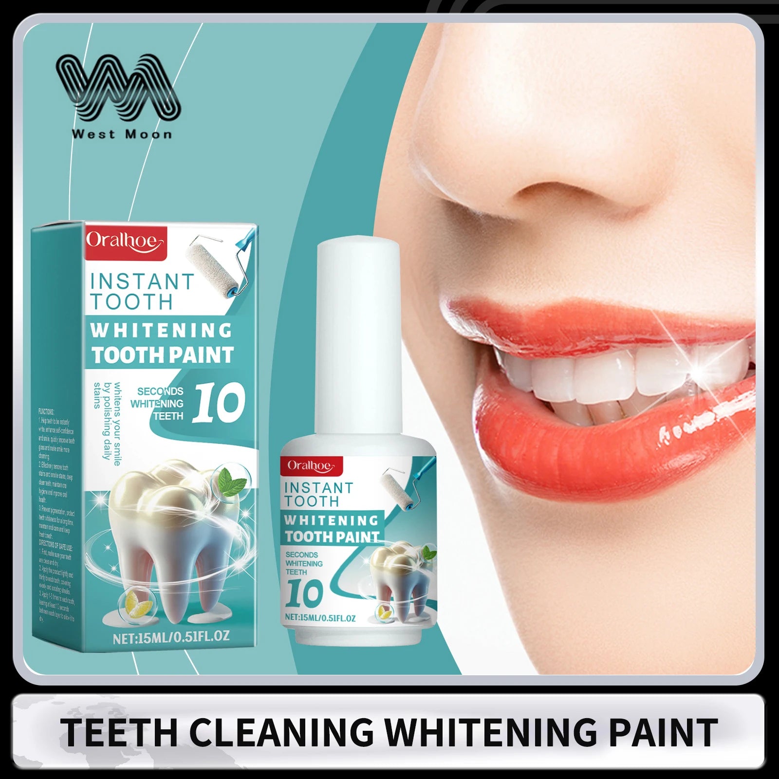 Whitening Tooth Paint Clean Teeth Reduce Pigmentation Improve Dullness Brightening Dental Remove Tooth Stains Oral Care