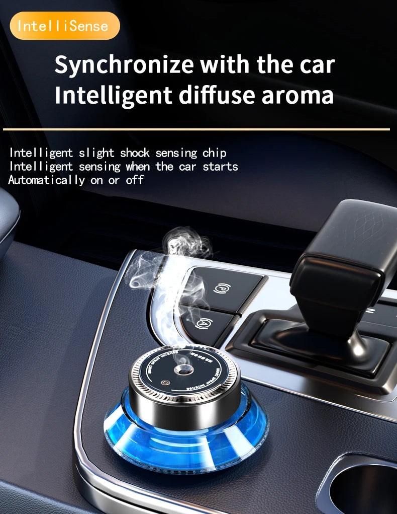 Car Essential Oil Diffuser Smart Spray Portable Wireless Usb Air Perfume Aroma Diffuser For Scent Air Freshener Car  Fragrance