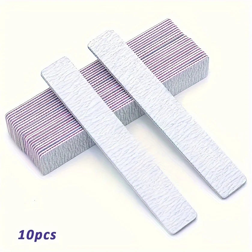 Limes à ongles professionnelles grain 100/180 - Outils de manucure et pédicure