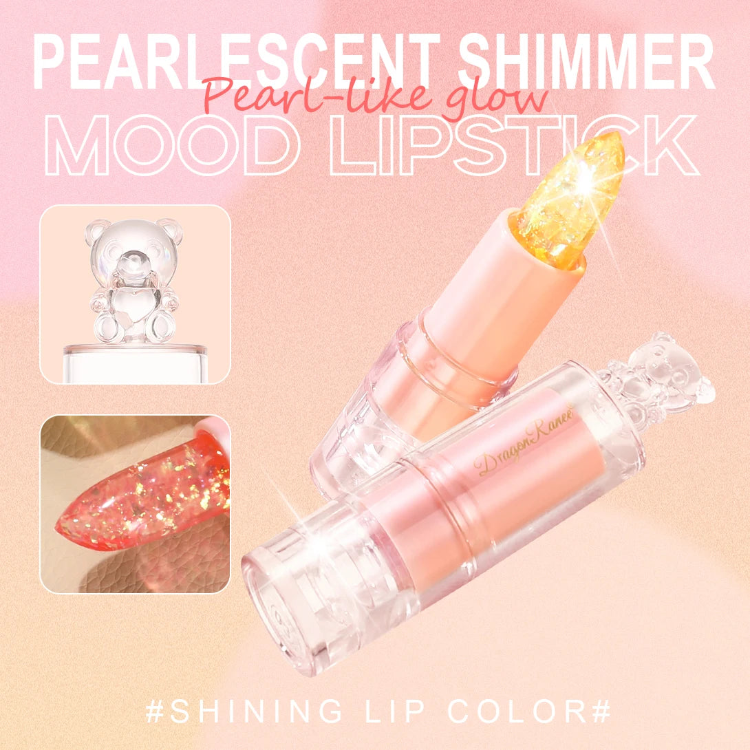 Color-Changing Glitter Lip Gloss