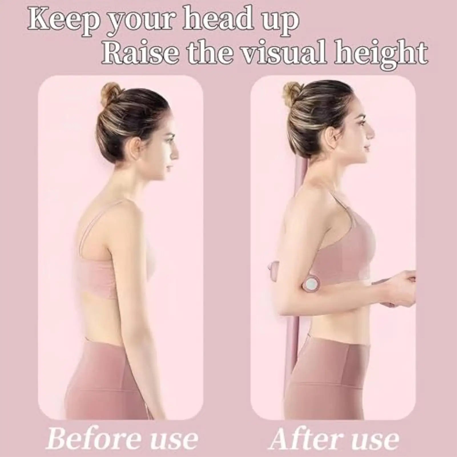 Yoga posture correction stick, Telescopic Pilates posture corrector, Fitness standing posture training buckle body shape stick