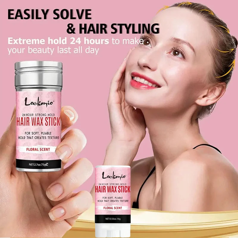 Professional Styling Wax Kit for Women,Smoothing, Broken Back Hair Mud, Anti-frizz Pomade,Messy Hairs Control Wax Rod
