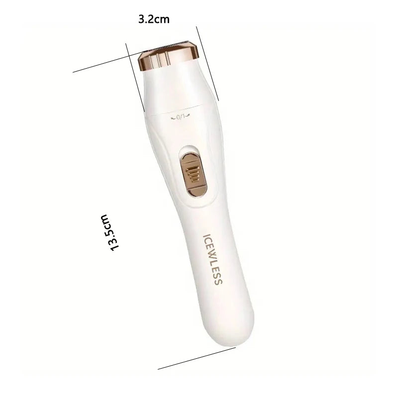 3-in-1 Electric Hair Removal Set - USB Rechargeable Trimmer for Nose, Body & Face