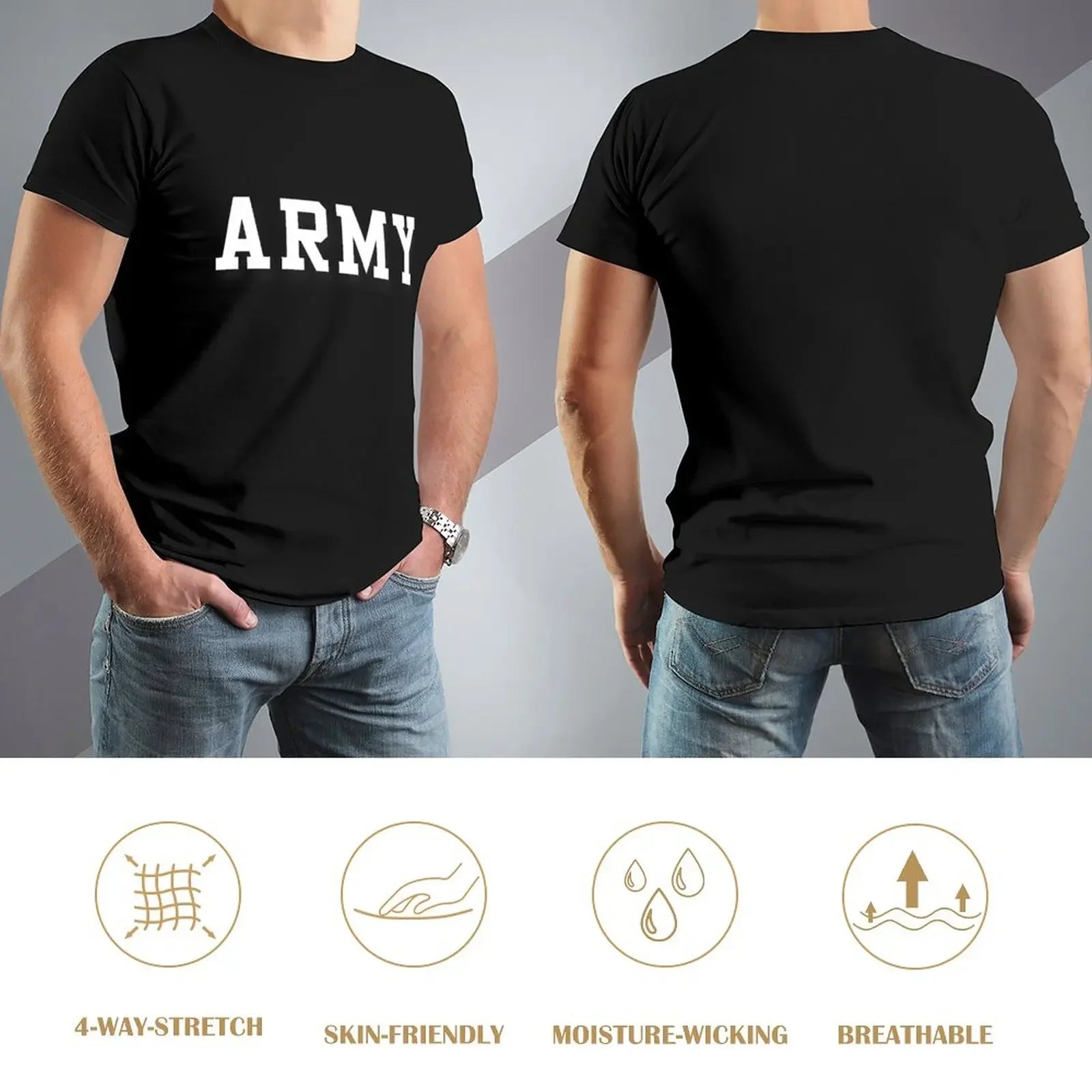ARMY Cal Robertson Zero Day T-Shirt - Graphic Hippie Style Tee