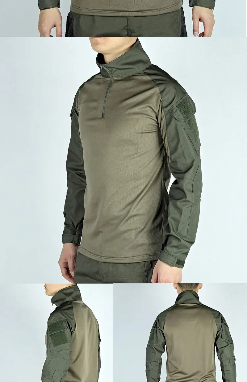 Army Outdoors Long Sleeve Tactical Shirt - Breathable Training & Hiking Tee