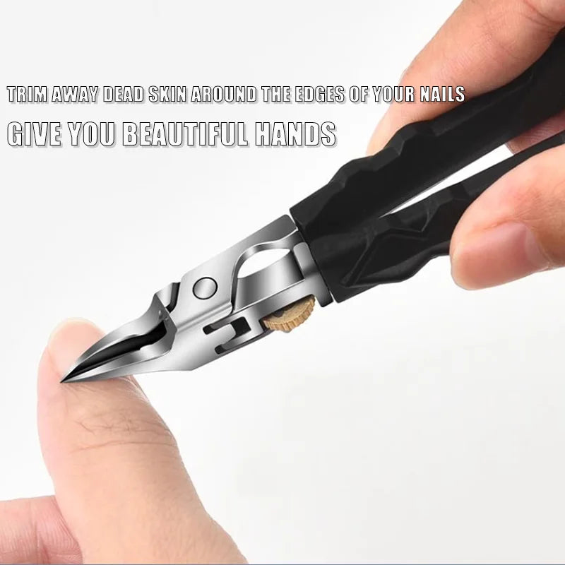 Professional Stainless Steel Nail Clippers - Ultra Sharp for Thick Nails