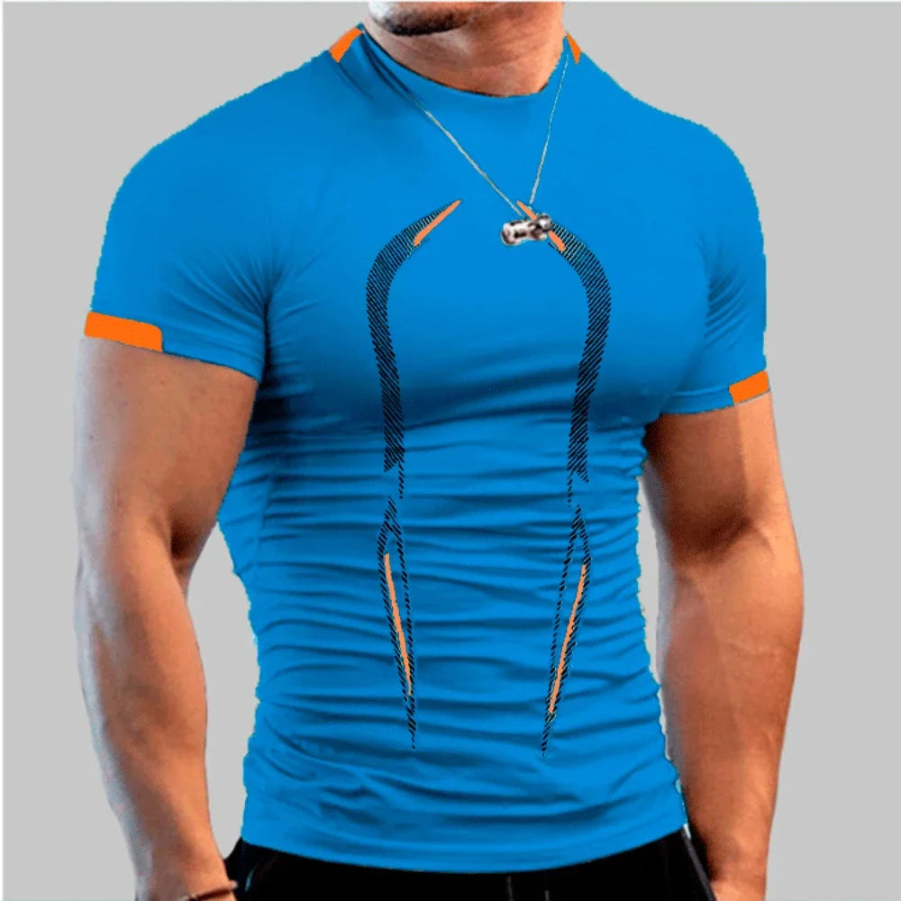 Men's Quick-Dry Gym Shirt - Breathable Training & Running Tee