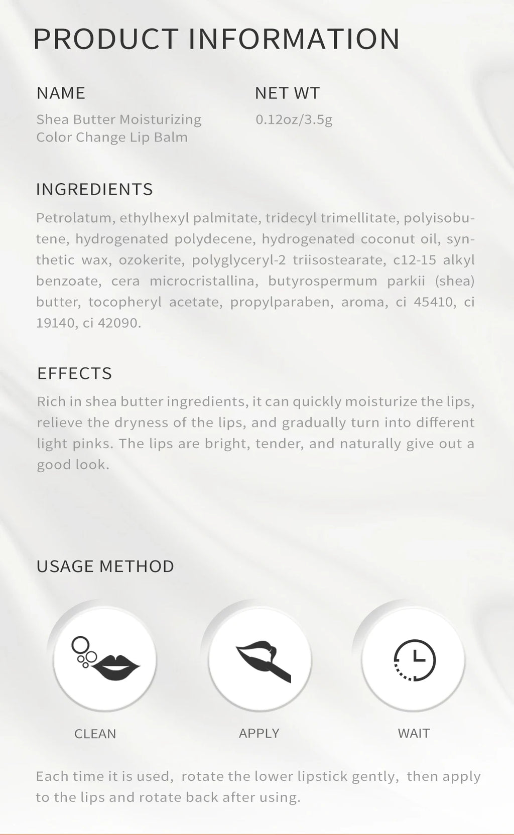 Shea Butter Color-Changing Lip Balm
