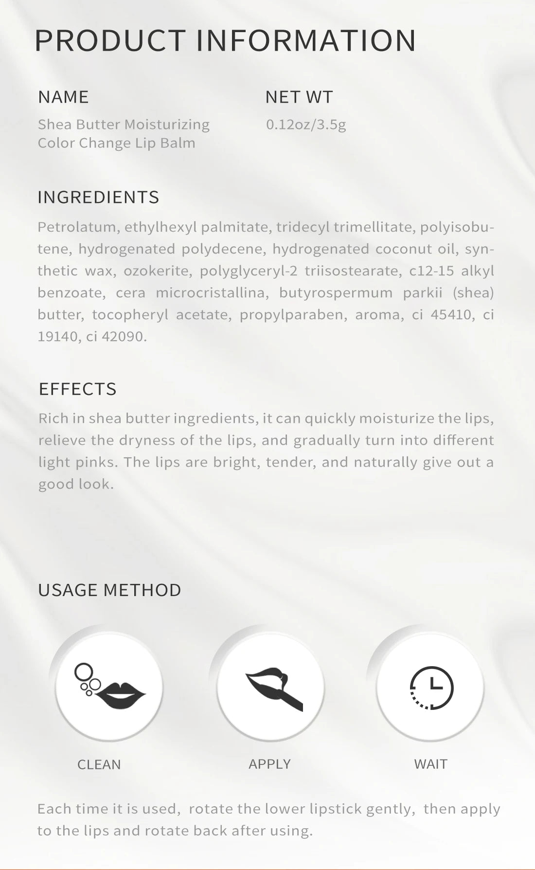 Shea Butter Color-Changing Lip Balm