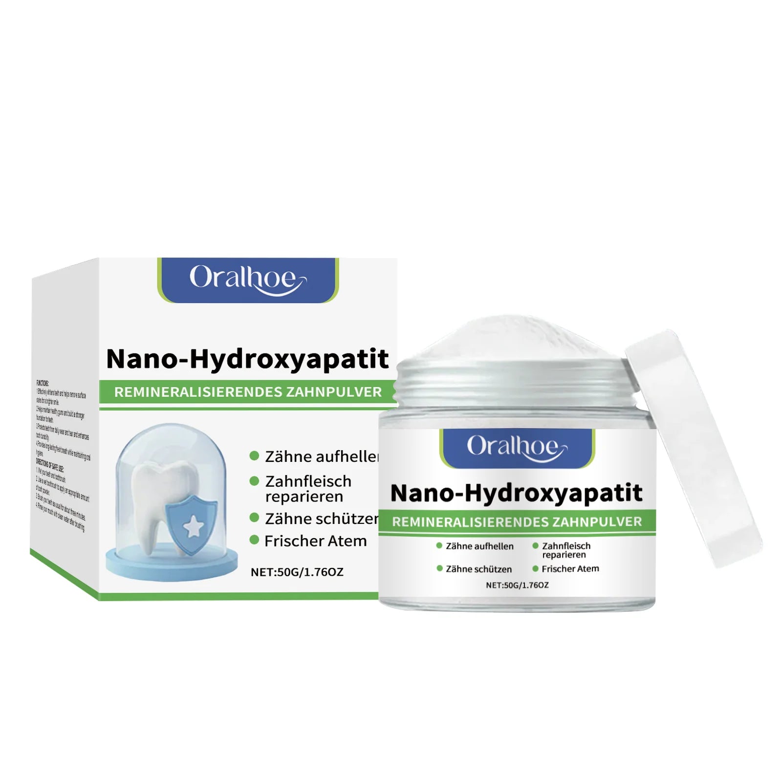 Teeth Whitening Powder Remove Plaque Stains Deep Cleaning Oral Improve Oral Smell Repair Enamel Sensitive Brighten Tooth Care