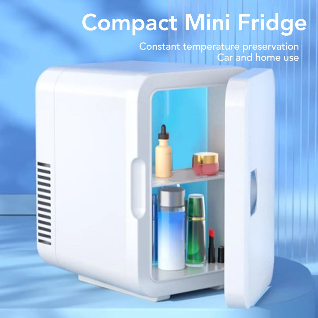 Mini Fridge 6L USB Powered Portable Cooler Warmer Personal Refrigerator for Skincare Beverage Food Medication Home Office Car
